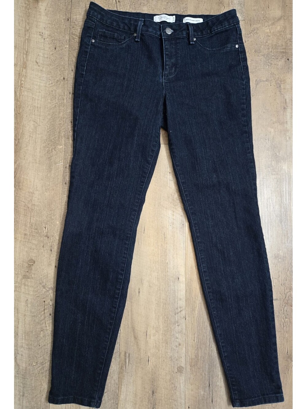 Jessica Simpson Kiss Me Super Skinny Jeans Womens Size 10 / 30 Dark Wash Stretch - Picture 8 of 15